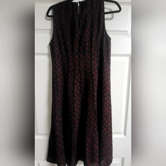 Loft Outlet - NWOT- Black A-Line Dress with Red Polka Dots, Size 6 - Picture 6 of 6
